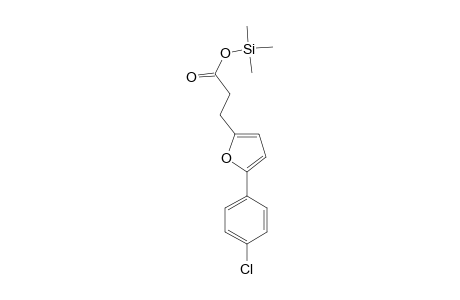 3-[5-(4-Chlorophenyl)-2-furyl]propanoic acid, tms derivative