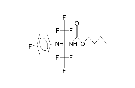 2-(4-fluorophenyl)-2-butoxycarbamidohexafluoropropane