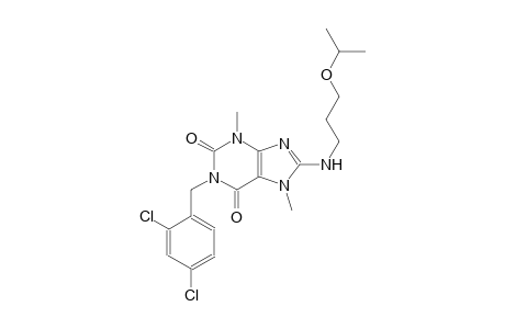 1-(2,4-dichlorobenzyl)-8-[(3-isopropoxypropyl)amino]-3,7-dimethyl-3,7-dihydro-1H-purine-2,6-dione