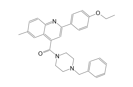 4-[(4-benzyl-1-piperazinyl)carbonyl]-2-(4-ethoxyphenyl)-6-methylquinoline
