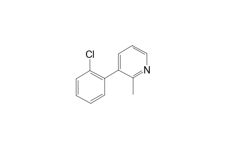 3-(2-Chlorophenyl)-2-methylpyridine