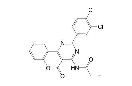 N-[2-(3,4-dichlorophenyl)-5-oxo-5H-chromeno[4,3-d]pyrimidin-4-yl]propanamide