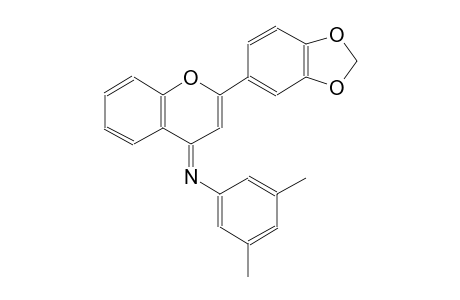 N-[(4E)-2-(1,3-benzodioxol-5-yl)-4H-chromen-4-ylidene]-3,5-dimethylaniline