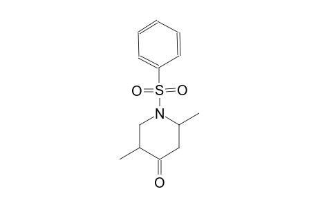 1-Benzenesulfonyl-2,5-dimethyl-piperidin-4-one