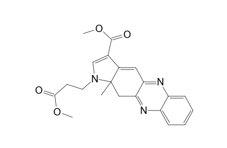 1H-Pyrrolo[2,3-b]phenazine-1-propanoic acid, 11,11a-dihydro-3-(methoxycarbonyl)-11a-methyl-, methyl ester