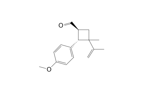 (1S,2S)-3-isopropenyl-2-(4-methoxyphenyl)-3-methyl-cyclobutanecarbaldehyde