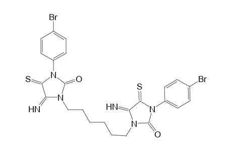 3,3'-(Hexane-1,6-diyl)bis(1-(4-bromophenyl)-4-imino-5-thioxoimidazolidin-2-one)