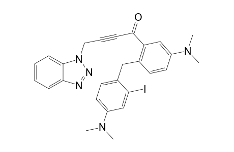 4-(1-benzotriazolyl)-1-[5-(dimethylamino)-2-[[4-(dimethylamino)-2-iodophenyl]methyl]phenyl]-2-butyn-1-one