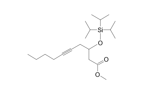 Methyl 3-triisopropylsilyloxydec-5-ynoate