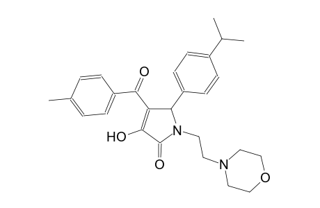 3-hydroxy-5-(4-isopropylphenyl)-4-(4-methylbenzoyl)-1-[2-(4-morpholinyl)ethyl]-1,5-dihydro-2H-pyrrol-2-one