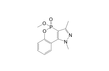 4-Methoxy-1,3-dimethyl-[1,2]benzoxaphosphinino[4,3-c]pyrazole 4-oxide