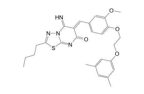7H-[1,3,4]thiadiazolo[3,2-a]pyrimidin-7-one, 2-butyl-6-[[4-[2-(3,5-dimethylphenoxy)ethoxy]-3-methoxyphenyl]methylene]-5,6-dihydro-5-imino-, (6Z)-