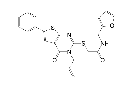 acetamide, 2-[[3,4-dihydro-4-oxo-6-phenyl-3-(2-propenyl)thieno[2,3-d]pyrimidin-2-yl]thio]-N-(2-furanylmethyl)-