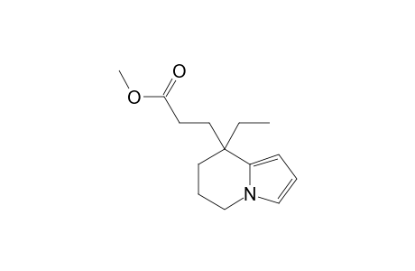 3-(8-Ethyl-6,7-dihydro-5H-indolizin-8-yl)propanoic acid methyl ester