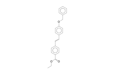 Benzoic acid, 4-[2-(4-benzyloxyphenyl)vinyl]-, ethyl ester