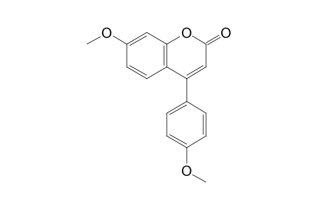7-Methoxy-4-(4-methoxyphenyl)coumarin