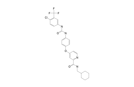 4-[4-[[4-CHLORO-3-(TRIFLUOROMETHY)-PHENYL]-CARBAMOYLAMINO]-PHENOXY]-N-CYCLOHEXYLMETHYL-PYRIDINE-2-CARBOXAMIDE
