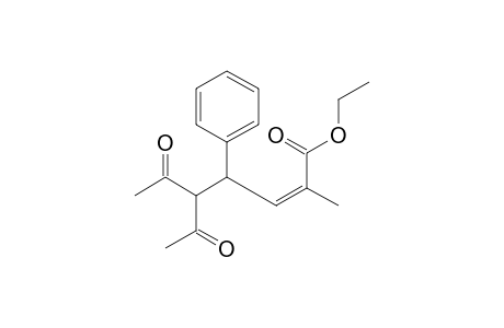 (Z)-Ethyl 5-Acetyl-2-methyl-6-oxo-4-phenylhept-2-enoate