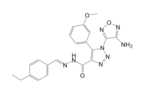 1-(4-amino-1,2,5-oxadiazol-3-yl)-N'-[(E)-(4-ethylphenyl)methylidene]-5-(3-methoxyphenyl)-1H-1,2,3-triazole-4-carbohydrazide