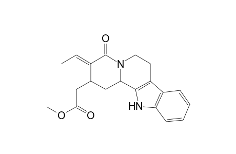Corynan-17-oic acid, 19,20-didehydro-21-oxo-, methyl ester, (19Z)-(.+-.)-