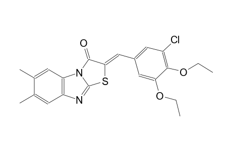 (2Z)-2-(3-chloro-4,5-diethoxy-benzylidene)-6,7-dimethyl-thiazolo[3,2-a]benzimidazol-1-one