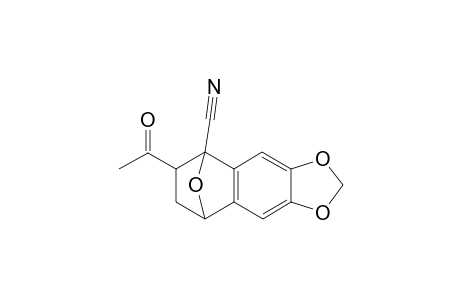 5,8-epoxynaphtho[2,3-d]-1,3-dioxole-5(6H)-carbonitrile,6-acetyl-7,8-dihydro-