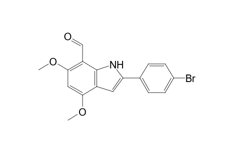 4,6-Dimethoxy-7-formyl-2-(4-bromophenyl)indole