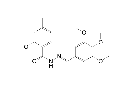 2-methoxy-4-methyl-N'-[(E)-(3,4,5-trimethoxyphenyl)methylidene]benzohydrazide