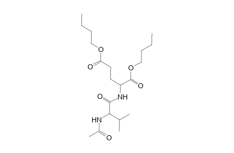Dibutyl 2-([2-(acetylamino)-3-methylbutanoyl]amino)pentanedioate