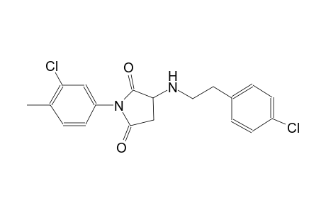 1-(3-chloro-4-methylphenyl)-3-{[2-(4-chlorophenyl)ethyl]amino}-2,5-pyrrolidinedione