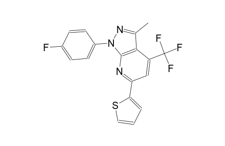 1H-pyrazolo[3,4-b]pyridine, 1-(4-fluorophenyl)-3-methyl-6-(2-thienyl)-4-(trifluoromethyl)-