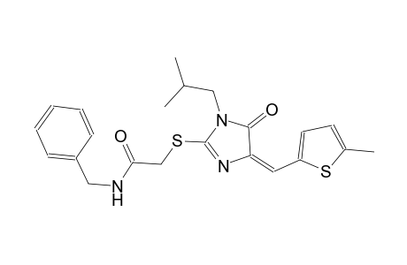 N-benzyl-2-({(4E)-1-isobutyl-4-[(5-methyl-2-thienyl)methylene]-5-oxo-4,5-dihydro-1H-imidazol-2-yl}sulfanyl)acetamide
