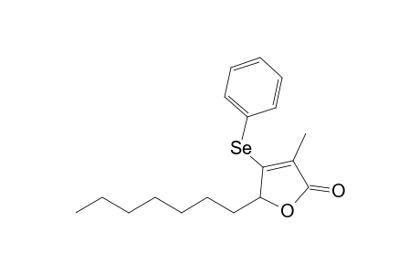 5-n-Heptyl-3-methyl-4-(phenylselenyl)-5H-furan-2-one