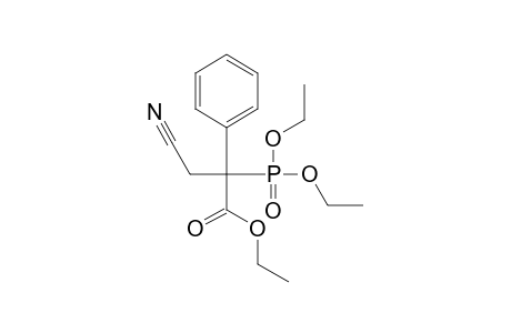 Ethyl 3- cyano-2-diethoxyphosphinyl-2-phenylpropanoate