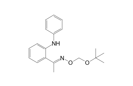 2-[(1E)-1-[(2-methylpropan-2-yl)oxymethoxyimino]ethyl]-N-phenylaniline