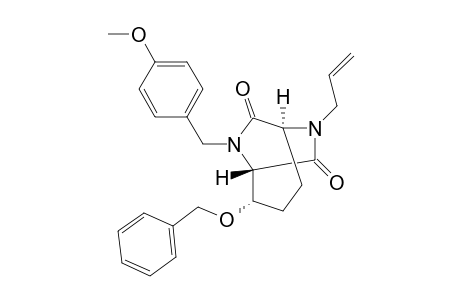 (+)-(1S,2S,5S)-6-Allyl-2-benzyloxy-8-(4-methoxybenzyl)-6,8-diazabicyclo[3.2.2]nonane-7,9-dione