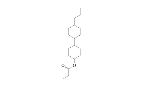 Butanoic acid, 4'-propyl[1,1'-bicyclohexyl]-4-yl ester