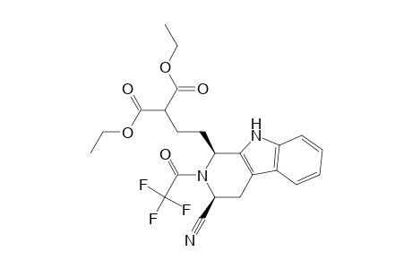 2-[2-[(1S,3S)-3-cyano-2-(2,2,2-trifluoro-1-oxoethyl)-1,3,4,9-tetrahydropyrido[3,4-b]indol-1-yl]ethyl]propanedioic acid diethyl ester