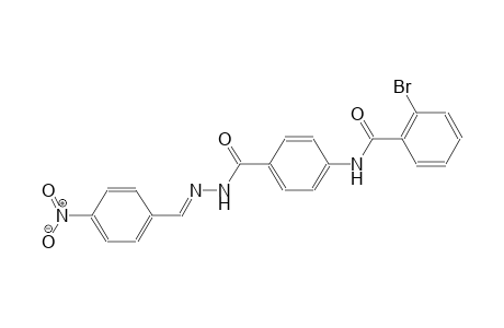 benzoic acid, 4-[(2-bromobenzoyl)amino]-, 2-[(E)-(4-nitrophenyl)methylidene]hydrazide