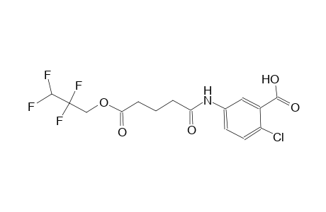 2-chloro-5-{[5-oxo-5-(2,2,3,3-tetrafluoropropoxy)pentanoyl]amino}benzoic acid