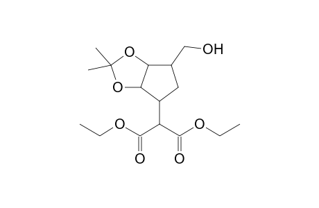 Diethyl (2-[2',3'-(isopropylidenedioxy)-4'-(hydroxymethyl)cyclopent-2'-enyl]propanedioate