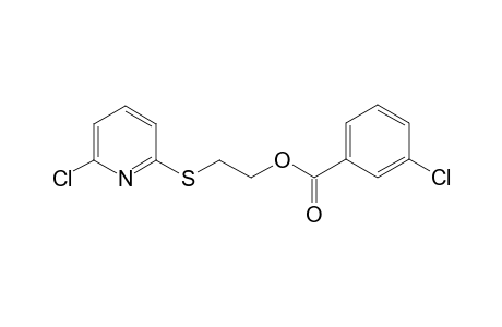 Benzoic acid, 3-chloro-, 2-(6-chloro-2-pyridylthio)ethyl ester