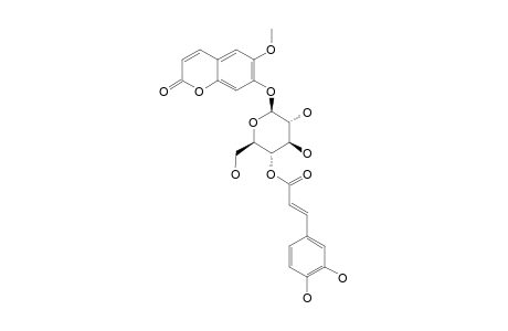 7-O-[4'-O-(3'',4''-DIHYDROXYCINNAMYL)-BETA-D-GLUCOPYRANOSYL]-6-METHOXYCOUMARIN