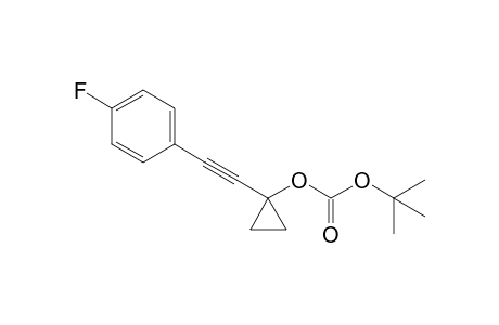 tert-Butyl 1-((4-fluorophenyl)ethynyl)cyclopropyl carbonate