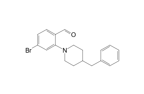 2-(4-Benzylpiperidin-1-yl)-4-bromobenzaldehyde