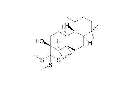 [3R-(3.beta.,3a.alpha.,5aS,7a.alpha.,11a.beta.,11b.alpha.)]-(+)-1,3,3a,6,7,7a,8,9,10,11,11a,11b-Dodecahydro-8,8,11a-trimethyl-3-([tris(methylthio)methyl]-2H-cyclobuta[j]phenanthren-3-ol