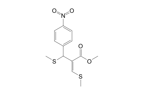 Methyl (E)-3-methylthio-2-[1-methylthio-1-(4-nitrophenyl)methyl]acrylate