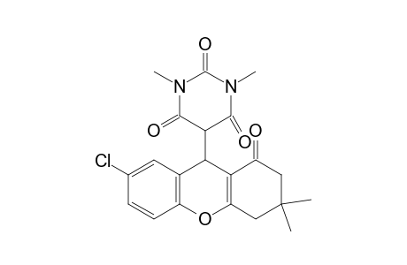 5-(7-Chloro-3,3-dimethyl-1-oxo-2,3,4,9-tetrahydro-1H-xanthen-9-yl)-1,3-dimethylpyrimidine-2,4,6(1H,3H,5H)-trione