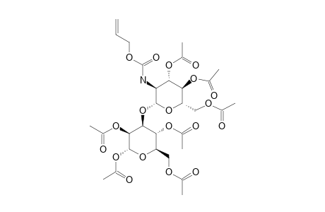 1,2,4,6-TETRA-O-ACETYL-3-O-(3,4,6-TRI-O-ACETYL-2-ALLYLOXYCARBONYLAMINO-2-DESOXY-BETA-D-GLUCOPYRANOSYL)-ALPHA-D-MANNOPYRANOSE