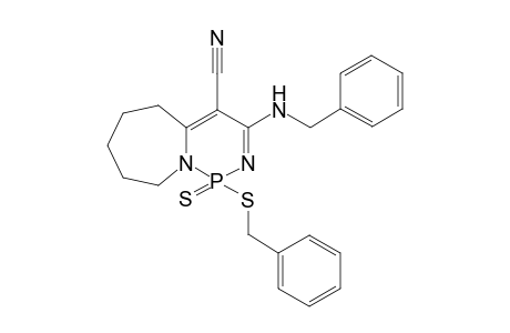 [1,3,2]Diazaphosphorino[1,6-a]azepine-4-carbonitrile, 1,5,6,7,8,9-hexahydro-3-[(phenylmethyl)amino]-1-[(phenylmethyl)thio]-, 1-sulfide